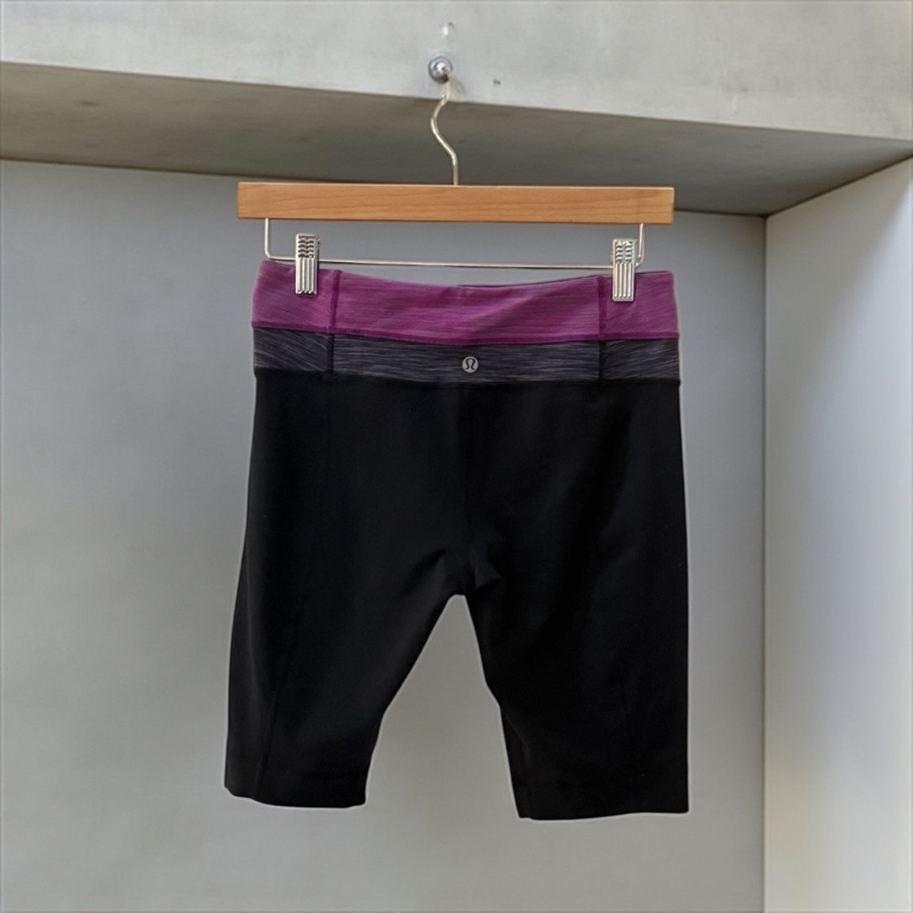 Women’s Lululemon Biker Shorts! Purple Grey Black! Size 6! - Picture 6 of 6